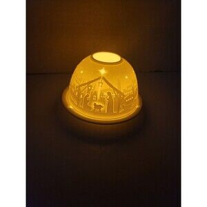 STARLIGHT Nativity Scene Fairy Lamp Candle Holder New In Box
